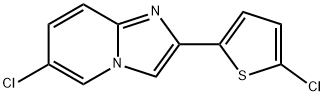6-chloro-2-(5-chlorothiophen-2-yl)imidazo[1,2-a]pyridine Structure