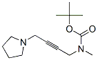 t-Butoxyformamid, N-methyl-N-[4-(1-pyrrolidinyl)-2-butynyl]- Struktur