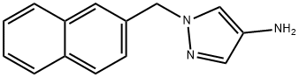 1-(2-Naphthylmethyl)-1H-pyrazol-4-amine Struktur