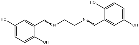 N,N'-ビス(5-ヒドロキシサリチリデン)エチレンジアミン 化学構造式