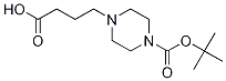 4-(4-(tert-butoxycarbonyl)piperazin-1-yl)butanoic acid Structure