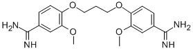 1,3-bis(4-amidino-2-methoxyphenoxy)propane Structure
