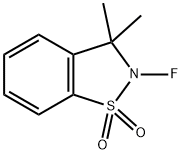 2,3-DIHYDRO-3,3-DIMETHYL-2-FLUORO-1,2-BENZISOTHIAZOLE 1,1-DIOXIDE Structure
