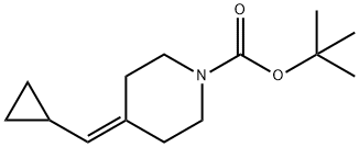 tert-Butyl 4-(cyclopropylMethylene)piperidin-1-carboxylate 结构式