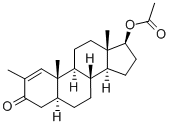 stenbolone acetate, 1242-56-4, 结构式