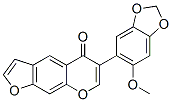 6-(6-Methoxy-1,3-benzodioxol-5-yl)-5H-furo[3,2-g][1]benzopyran-5-one 结构式