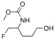 Carbamic  acid,  [1-(fluoromethyl)-4-hydroxybutyl]-,  methyl  ester  (9CI) Struktur