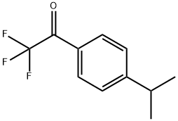 Ethanone, 2,2,2-trifluoro-1-[4-(1-methylethyl)phenyl]- (9CI) 化学構造式