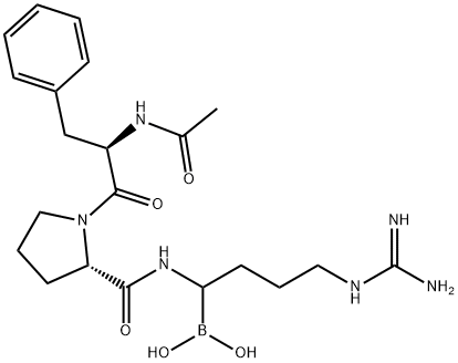 acetylphenylalanyl-prolyl-bor-arginine Structure