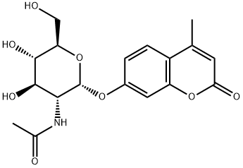 4-METHYLUMBELLIFERYL 2-ACETAMIDO-2-DEOXY-ALPHA-D-GALACTOPYRANOSIDE Struktur