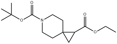 6-O-tert-butyl 2-O-ethyl 6-azaspiro[2.5]octane-2,6-dicarboxylate Structure