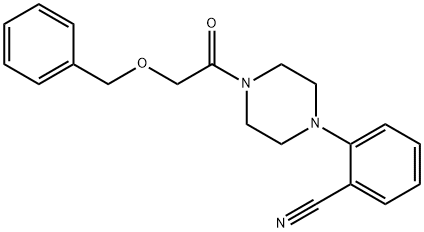 2-(4-(2-(Benzyloxy)acetyl)piperazin-1-yl)benzonitrile Structure