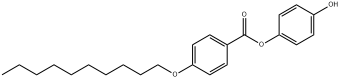 4-Hydroxyphenyl 4-(decyloxy)benzoate Struktur