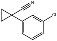 1 - (3 - 氯苯基)环丙烷甲腈, 124276-32-0, 结构式