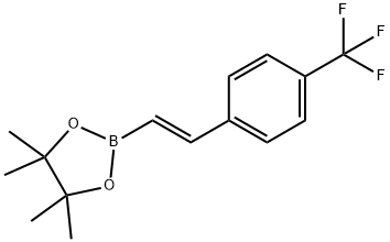 4-三氟甲基苯乙烯硼酸频哪醇酯 结构式