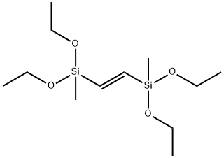 1,2-双(甲基二乙氧基硅基)乙烯, 124279-15-8, 结构式