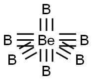 beryllium hexaboride Struktur