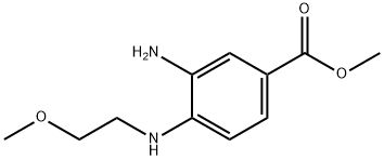 Methyl 3-amino-4-[(2-methoxyethyl)amino]benzoate Structure
