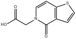 2-{4-oxo-4H,5H-thieno[3,2-c]pyridin-5-yl}acetic 
acid Struktur