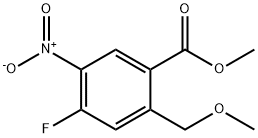 4-Fluoro-2-(methoxymethyl)-5-nitro-benzoic acid methyl ester Structure