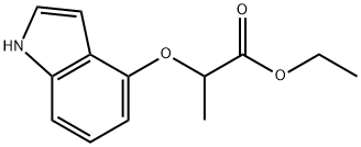 2-(1H-Indol-4-yloxy)-propionic acid ethyl ester 结构式