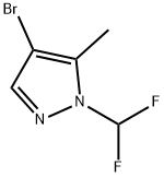 4-溴-1-(二氟甲基)-5-甲基-1H-吡唑 结构式