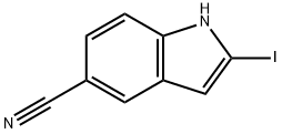 2-IODO-INDOLE-5-CARBONITRILE Struktur