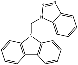 9-(1H-ベンゾトリアゾール-1-イルメチル)-9H-カルバゾール 化学構造式