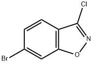 6-ブロモ-3-クロロベンゾ[D]イソオキサゾール 化学構造式