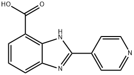 2-PYRIDIN-4-YL-3H-BENZOIMIDAZOLE-4-CARBOXYLIC ACID Structure