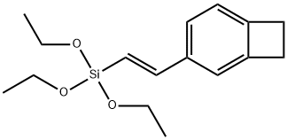 4-[2-(Triethoxysilyl)vinyl]benzocyclobutene 化学構造式