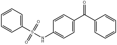 BENZENESULFONAMIDE, N-(4-BENZOYLPHENYL)- Struktur
