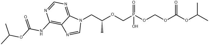 Mono-POC Tenofovir 6-Isopropyl CarbaMate Structure