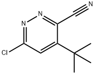 3-PYRIDAZINECARBONITRILE, 6-CHLORO-4-(1,1-DIMETHYLETHYL)- Structure