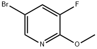 5-ブロモ-3-フルオロ-2-メトキシピリジン 化学構造式