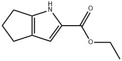 1,4,5,6-tetrahydro-Cyclopenta[b]pyrrole-2-carboxylic acid ethyl ester Struktur