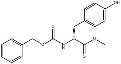 Z-D-チロシンメチルエステル 化学構造式