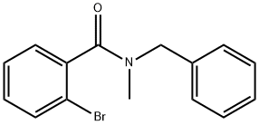 N-ベンジル-2-ブロモ-N-メチルベンズアミド 化学構造式