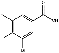 3-溴-4,5-二氟苯甲基酸 结构式