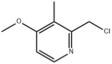 2-氯甲基-3-甲基-4-甲氧基吡啶, 124473-12-7, 结构式