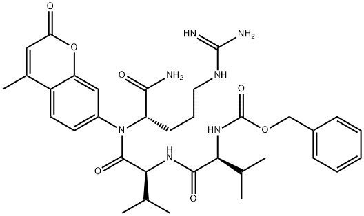 Z-VAL-VAL-ARG-AMC Structure