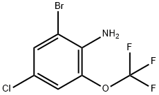 2-溴-4-氯-6-三氟甲氧基苯胺,1244949-24-3,结构式