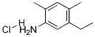 5-乙基-2,4-二甲基苯胺盐酸盐, 1244949-51-6, 结构式