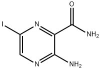3-aMino-6-iodopyrazine-2-carboxaMide Struktur