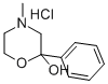 4-METHYL-2-PHENYL-2-MORPHOLINOL HYDROCHLORIDE Structure