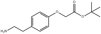[4-(2-氨基乙基)苯氧基]乙酸叔丁酯, 124499-19-0, 结构式