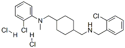 1-(2-chlorophenyl)-N-[[4-[(2-chlorophenyl)methylaminomethyl]cyclohexyl]methyl]methanamine dihydrochloride Struktur