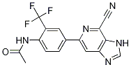 AcetaMide, N-[4-(4-cyano-3H-iMidazo[4,5-c]pyridin-6-yl)-2-(trifluoroMethyl)phenyl]- Structure