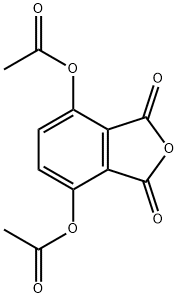 3,6-ジアセトキシフタル酸無水物 化学構造式