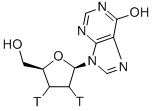 2',3'-DIDEOXYINOSINE-[2',3'-3H] Structure